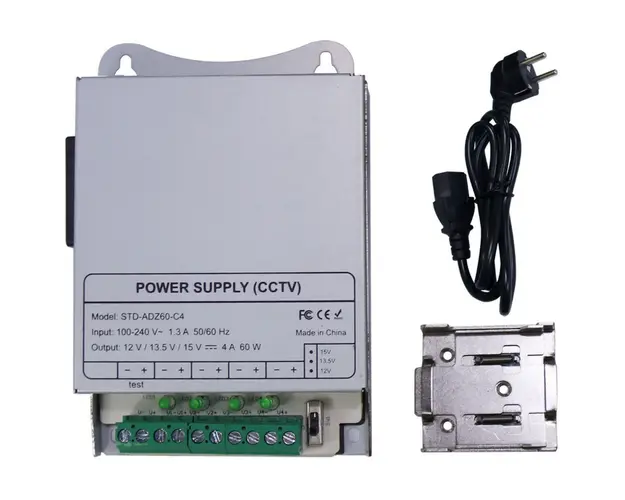 Sursa de alimentare SAF-ADZ60-C4, 12 V, 5 Ah, 60 W, eficienta 88%