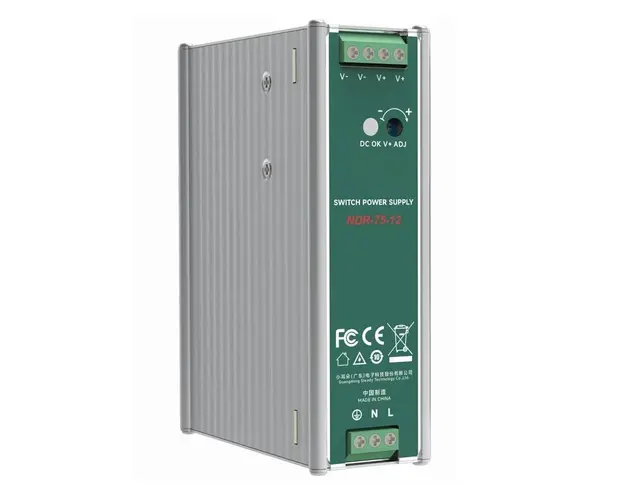 Sursa de alimentare 12V, 6.3A, montare pe sina DIN, Safer SAF-NDR-75-12