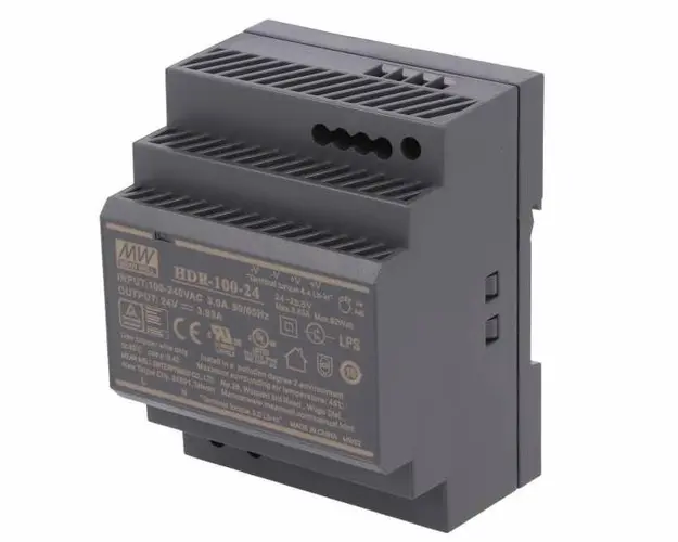 Sursa de alimentare 24V, 4.2A, montare pe sina DIN, HDR-100-24N