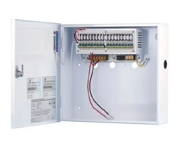 Sursa de alimentare cu back-up 12V, 10Ah, 18 iesiri protejate, Safer ZTP1210B-18F