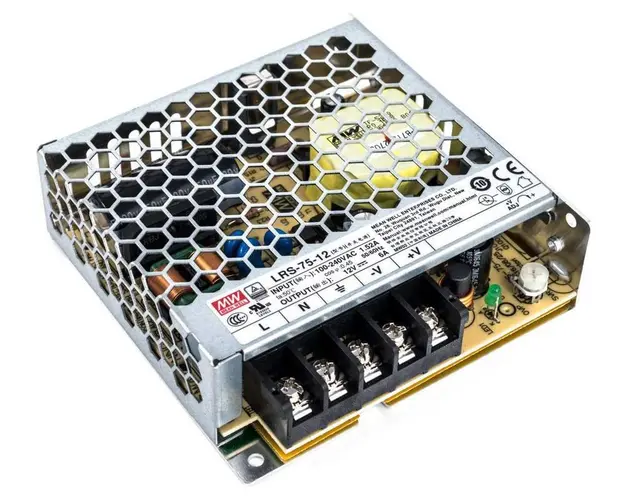 Sursa de alimentare in comutatie, 12V, 6A, Mean Well, LRS-75-12
