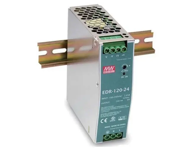 Sursa de alimentare Mean Well EDR-120-24, 24V, 5A, montare pe sina DIN