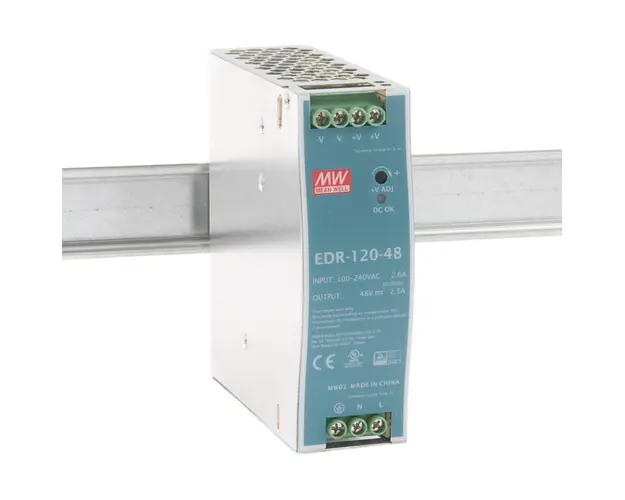 Sursa de alimentare montaj in sina DIN Mean Well EDR-120-48 48V/2.5A