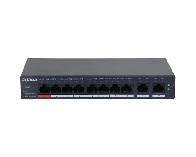 Switch 8 porturi PoE, Cloud Managed, Dahua CS4010-8ET-110
