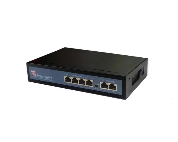 Switch PoE 6 porturi, 75W, Safer SAF-POE5203-6