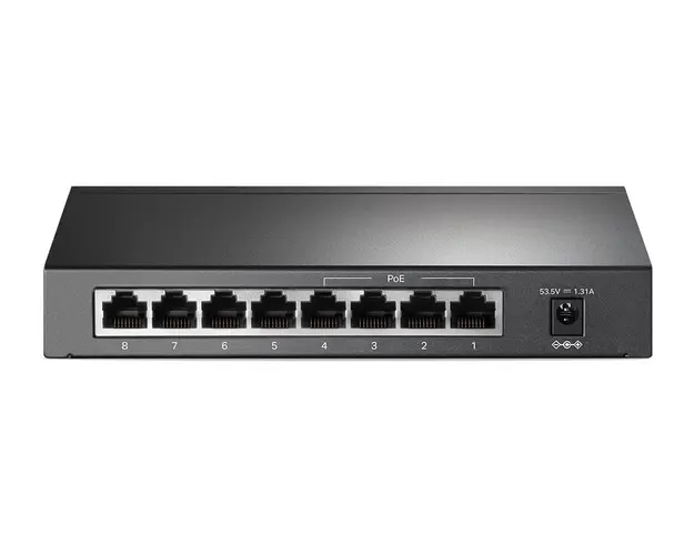 Switch TP-Link 8 porturi, 4 x PoE, Gigabit TL-SG1008P