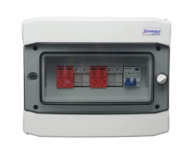 Tablou protectii pentru sistem fotovoltaic monofazat 8 KW cu 2 stringuri COMPLET P_8_M_2S