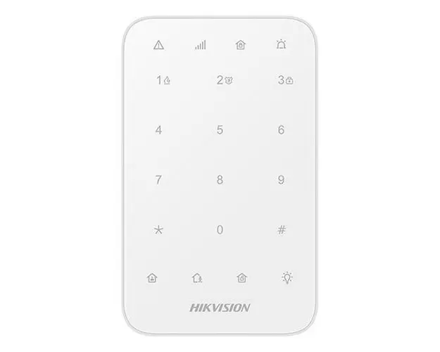 Tastatura Wireless Hikvision AX PRO, de interior, tehnologie Tri-X, 868 Mhz, DS-PK1-E-WE