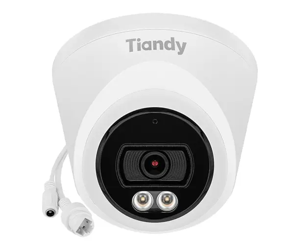 Camera IP Color Maker Turret, TC-C34XP-WEY-28 Tiandy, 4MP, 2.8mm, LED 15m, Microfon, MicroSD, PoE, IP66