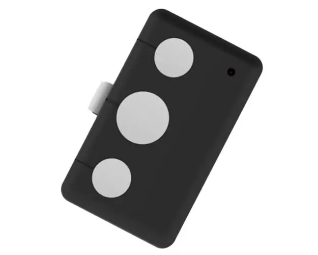 Telecomanda cu agatatoare pentru parasolar, 3 butoane, 433.92MHz, Tehnologie Rolling Code, Linomatik Lino1SUN