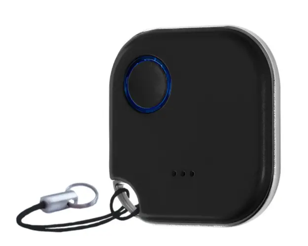 Telecomanda inteligenta Shelly BLU Button BL, Bluetooth, 36x36x6mm, control aplicatie, negru