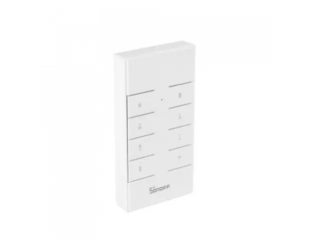 Telecomanda SONOFF RM433, 8 butoane, pentru smart home, 433MHz, baterie CR2450