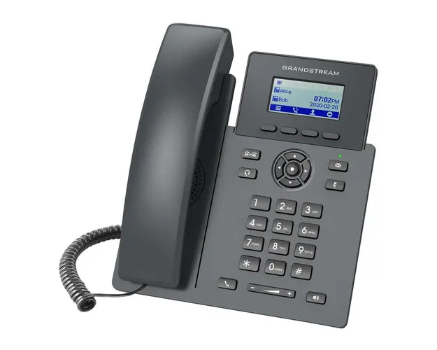 Telefon VoIP cu ecran color LCD, 2 Linii, 2 SIP, PoE, Grandstream GRP2601P