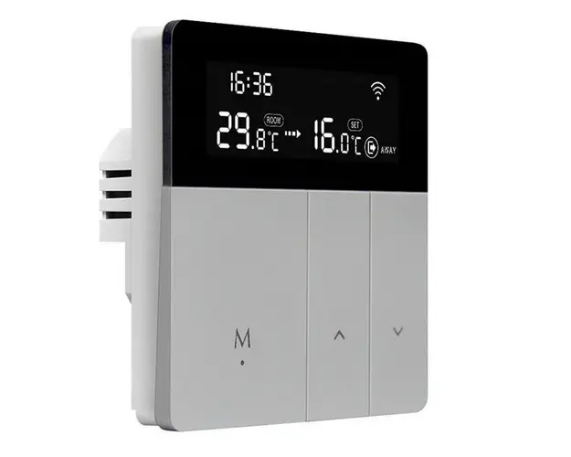 Termostat inteligent, Wi-Fi, TUYA, Smart Life, compatibil cu Alexa, Google Home, Avatto, WT50-WH-3A