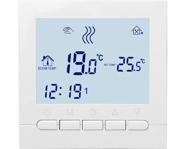 Termostat Wi-Fi, BeOk BOT313WIFI-Tuya, pentru centrala termica pe gaz si incalzire in pardoseala, control din aplicatie