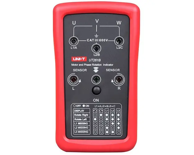 Tester succesiune faze si sens rotatie motor UNI-T UT261B