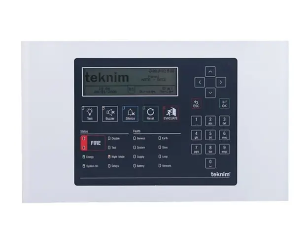 Repetor centrale adresabile, ecran LCD, Teknim TFP-1240