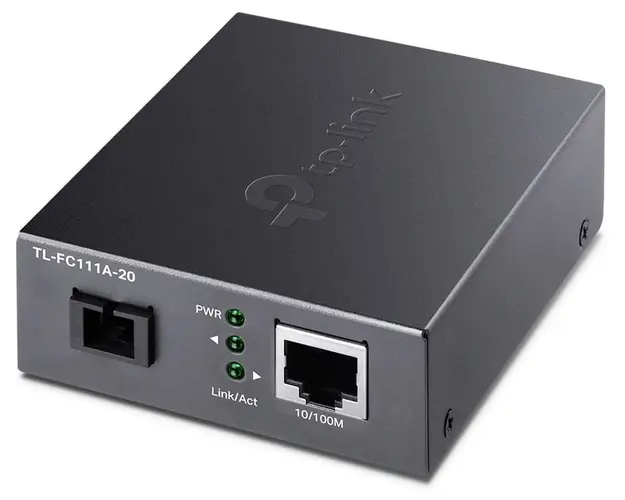 Media Convertor WDM 10/100Mbps, bidirectional, distanta de pana la 20 Km, Tp-Link TL-FC111A-20
