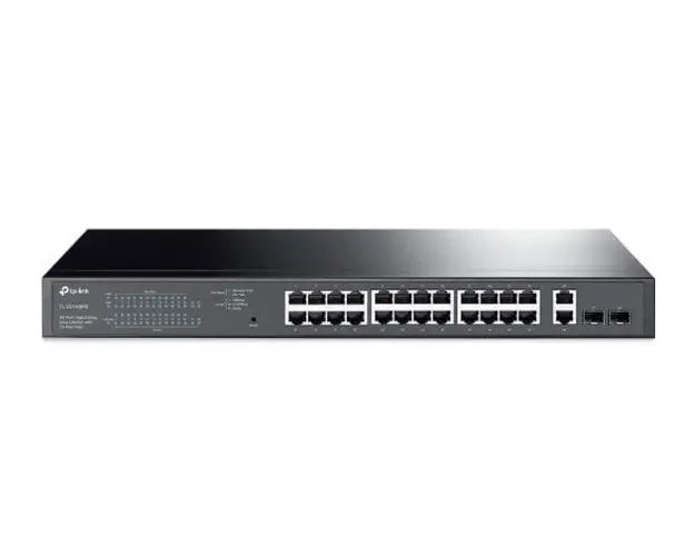 Switch PoE TP-Link TL-SG1428PE, 28 de porturi, 24x PoE+ Gigabit, 2x SFP, 2x Ethernet, 250W