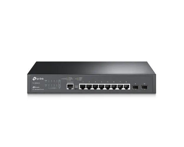 Switch cu 8 porturi Gigabit si 2 porturi SFP, L2+, JetStream™, Tp-Link TL-SG3210