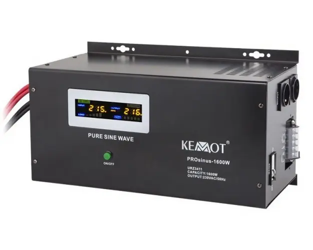 UPS Kemot pentru centrale termice, cu SINUS PUR, 1600W, baterie 12V, URZ3411