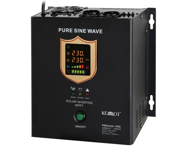Invertor Solar OffGrid MPPT 700W Kemot ProSolar, pentru baterii de 12V, 12-50 VDC, URZ3417
