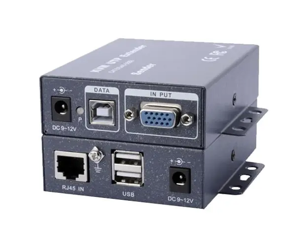 Extender VGA + USB pe cablu de retea 100m, UTP CAt5e/Cat6 VGA KMW Extender