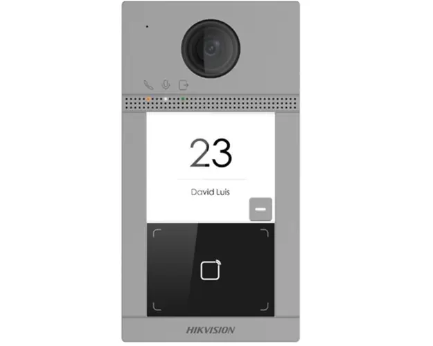 Videointerfon FULL HD, 1 familie, control acces, Wireless, aplicat, Hikvision, DS-KV8113-WME1(C)
