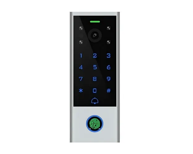 Videointerfon SECUKEY Vcontrol 3-F, Wi-Fi 2.4GHz, RFID/MIFARE/PIN, cu amprenta, compatibil cu aplicatia Tuya, IP65
