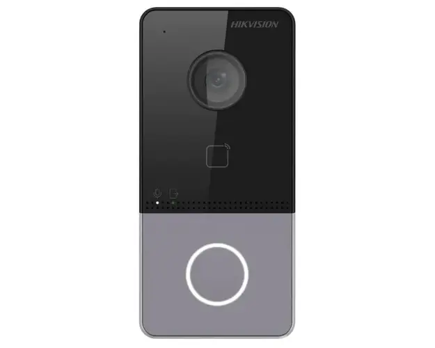 Videointerfon IP, Wi-Fi / LAN / PoE, cu control acces, Hikvision DS-KV6113-WPE1(C)