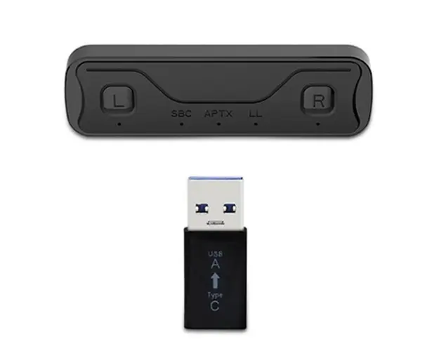 Adaptor audio Techstar® pentru consola de jocuri, Bluetooth 5.0, Casti portabile, Compatibil cu PS4, Nintendo Switch, PC si MAC, USB Type-C, Negru