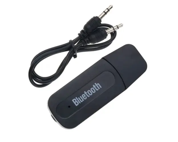 Adaptor Receptor Audio USB cu Bluetooth Techstar® A2DP, Jack 3.5mm, Transmitator AUX, Negru