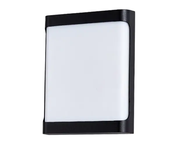 Aplica Exterior Techstar® LED Light EX10 , Putere 20W, A++, Rezistenta la Apa si Praf, Alb Rece, 6500K, Plastic ABS, Negru