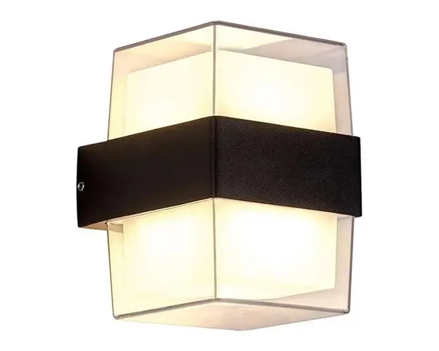 Aplica LED De Perete Interior/Exterior Techstar® 135 S, Putere 10W, Culoare Lumina 3000K, 746 Lm, 13.5x8.2 Cm, din Aluminiu, IP 65 Waterproof, Negru
