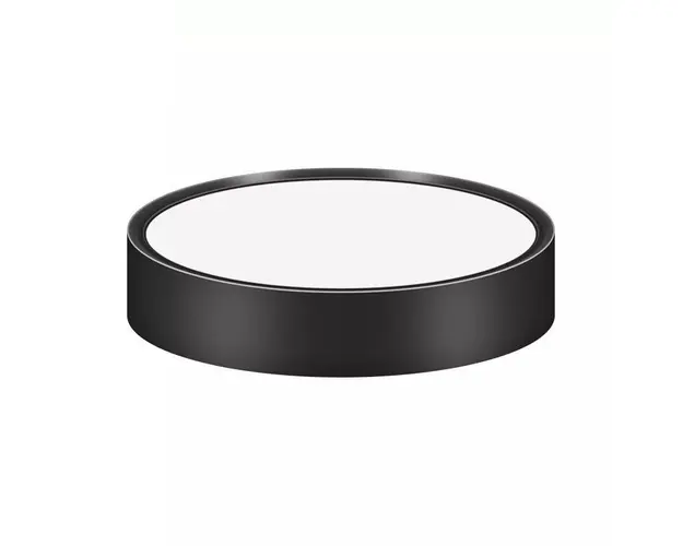 Aplica LED Techstar® Slim P, Putere 10W, Culoare Lumina 6500K, Diametru 10cm, Grosime 3cm, CRI 80+, Corp Aluminiu, Negru