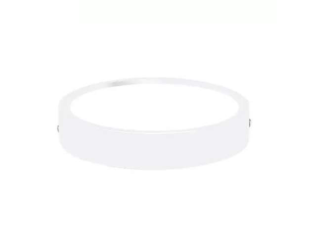 Aplica LED Techstar® Slim P, Putere 15W, Culoare Lumina 6500K, Diametru 12cm, Grosime 3cm, CRI 80+, Corp Aluminiu, Alb