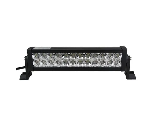 Bara proiectoare LED Auto Offroad Techstar® PNB2, 72W, 12V-24V, 6000 K, 5280 Lumeni, IP 67, 36 cm, Flood Beam 60 cu Leduri CREE XBD, Negru