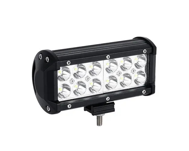 Bara Proiectoare LED Auto Offroad Techstar® PNG1, 36W, 12V-24V, 6000 K, 3500 Lumeni, IP 67, 17 Cm, Flood Beam 60 Cu Leduri CREE XBD, Negru