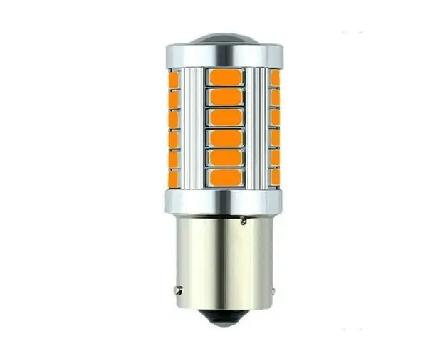 Bec Led Auto Techstar® BA15S, 1156, Galben, 12V, 660 lm