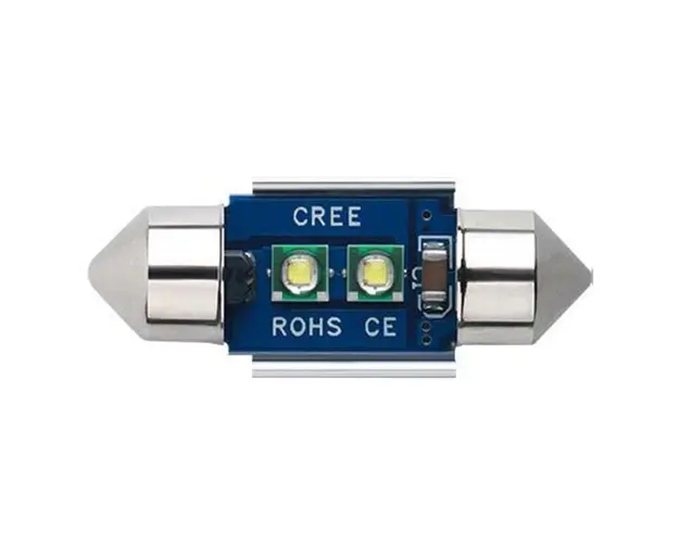Bec Led Auto Techstar® Festoon, Cree, Alb Rece, 6000K, 12V, 150 lm, 31mm