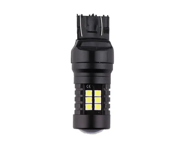 Bec Led Auto Techstar® W21/5W, 7443, Alb Rece, 6000K, 12V, 420 lm