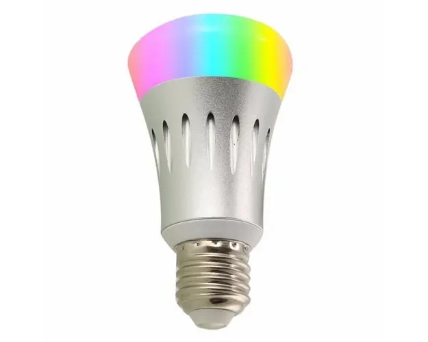 Bec Smart Techstar® Q15, Wireless, 2.4GHz, RGBW, 7W, E27, Lumina Calda, Lumina Rece, Corp Aluminiu