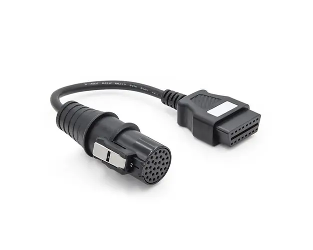 Cablu adaptor Techstar®, Aftermarket, Compabiil cu Utilitare IVECO, 30 Pin la OBD2 16 Pin