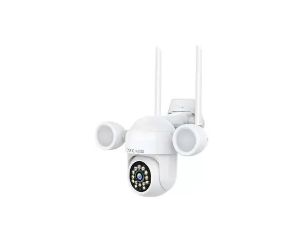 Camera Supraveghere PTZ Techstar® D16B, 2MP, FullHD, Lumina IR si Proiector LED, Control Vertical + Orizontal, Audio Bidirectional, Detectarea Miscarii, ONVIF, P2P, Cloud, Slot MicroSD, Auto-Tracking