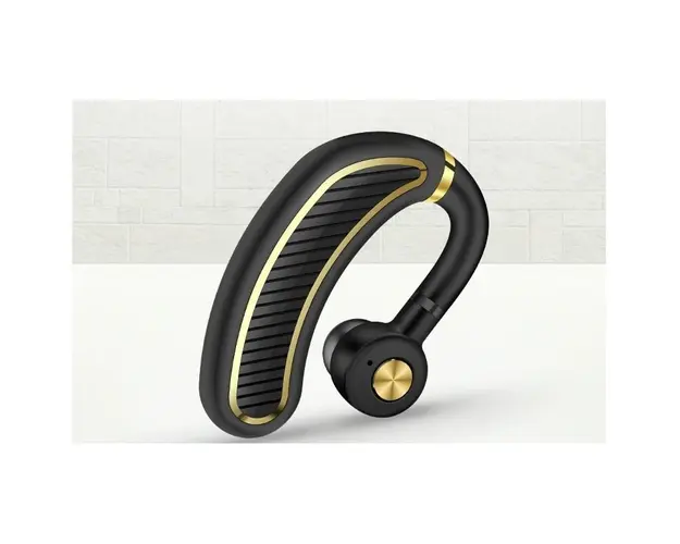 Casca Bluetooth Techstar® K21 Negru/Auriu, Sunet HD, Autonomie Mare, Ultra Usor