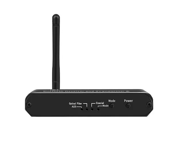 Convertor Audio Digital la Analog Techstar® OT15, Compatibil Bluetooth 5.0, DC 5V, AUX 3.5 mm, Cablu audio optic, RCA, Negru