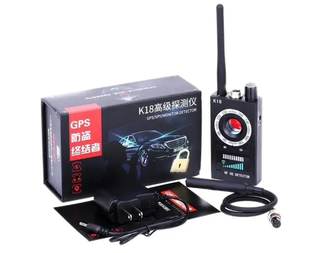 Detector Aparate Spionaj Techstar® K18, Profesional, Detecteaza Camere, Dispozitive GSM, Microfoane, Localizatoare GPS ,Reportofoane