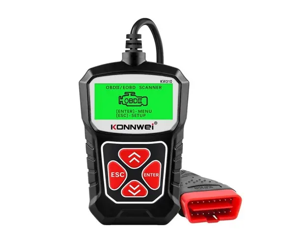 Diagnoza OBD2 KONNWEI KW310, Black, Afisare Erori + Descriere, Resetari, Live Data, ELM 327 OBDII