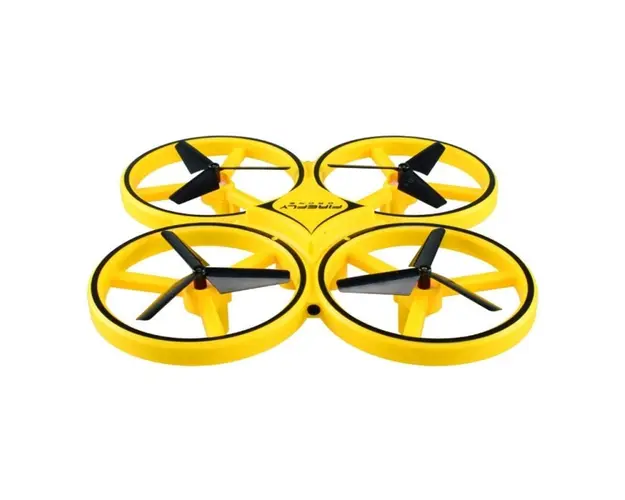 Drona Anti Coliziune, Inteligenta, cu LED, Techstar® Firefly, Greutate 73g, RC Gravity cu Telecomanda, Quadcopter Smart