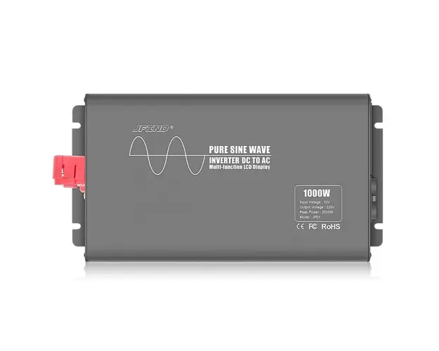 Invertor de putere cu unda sinusoidala pura Techstar®, DC 12V la AC 220V, Afisaj LCD, 1000w, Pretabil Rulota, Autorulota, Camper, Barca, Casa independenta, Testat Osciloscop